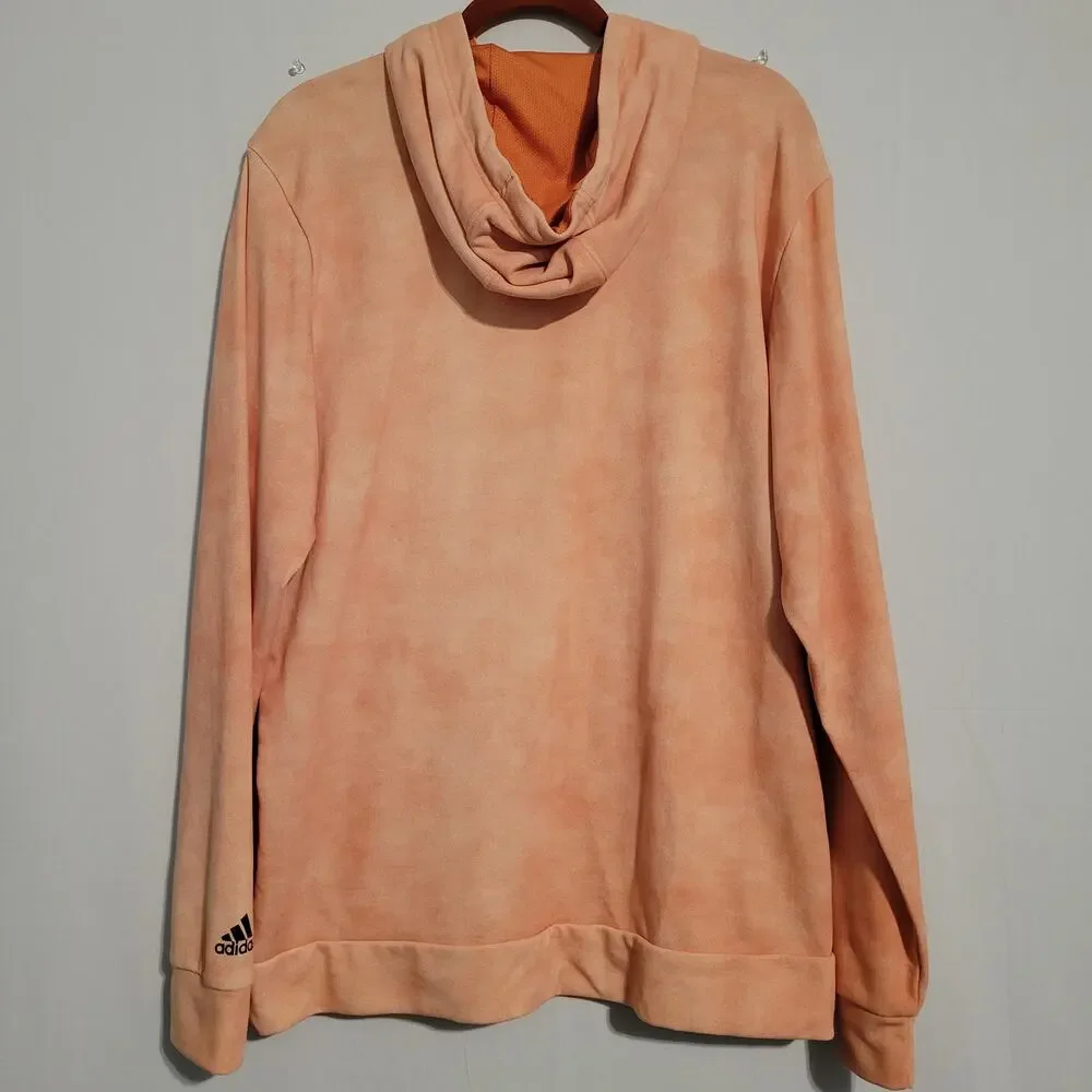 Adidas 3 Bar Hazy Copper Wash Pullover Hoodie men's size L Streetwear Athleisure